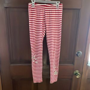 Girls Cat & Jack holiday leggings. Size 10/12